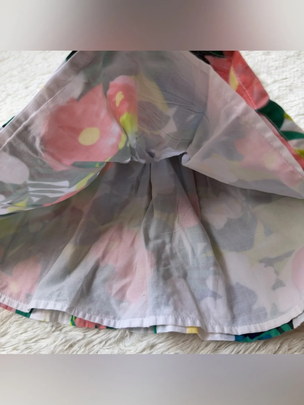 Gymboree Green Multi Floral Ruffle Sundress